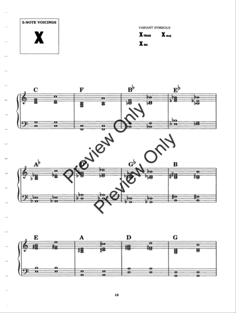 Chord Voicing Handbook, The Piano Method scores gallery preview page 18