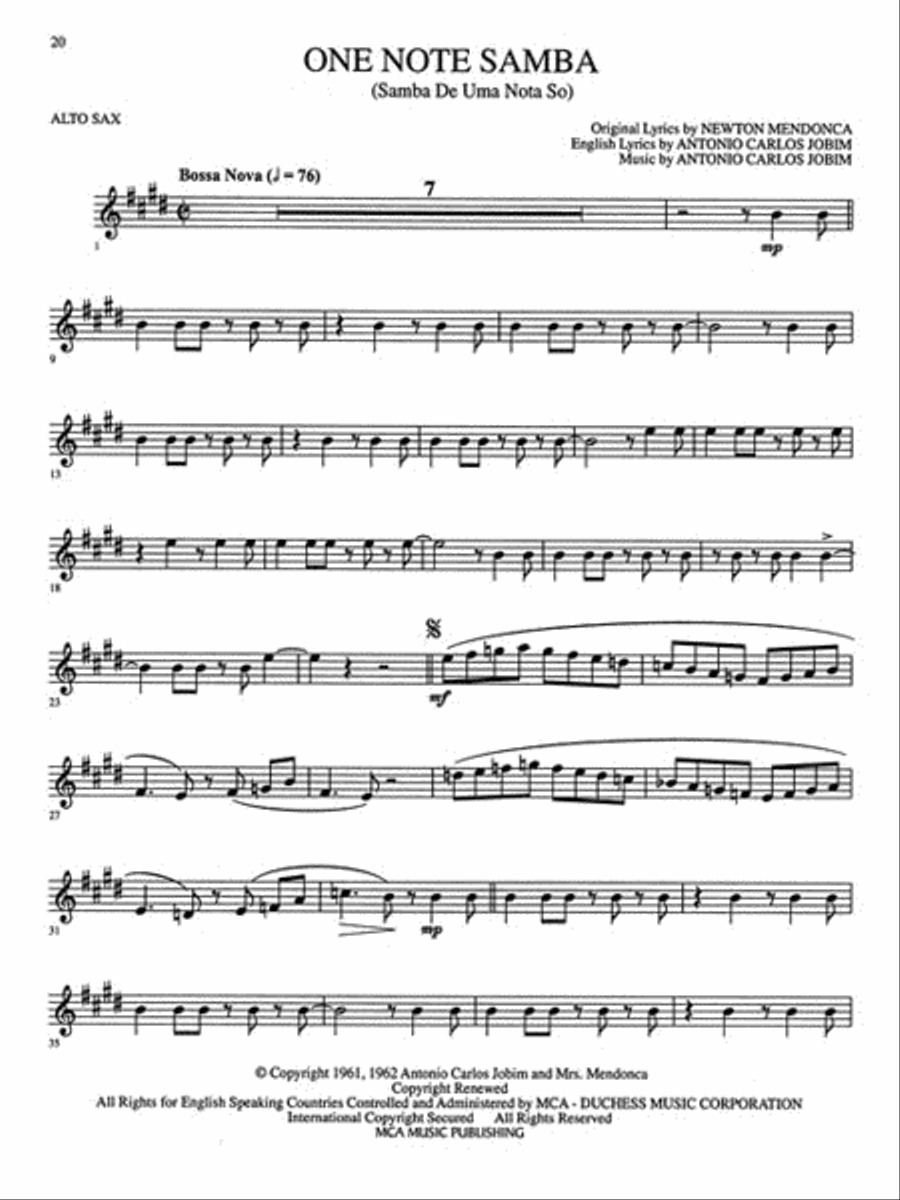 Jazz & Blues Alto Saxophone scores gallery preview page 4