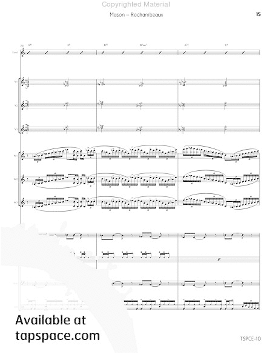 Rochambeaux Percussion Ensemble scores gallery preview page 20