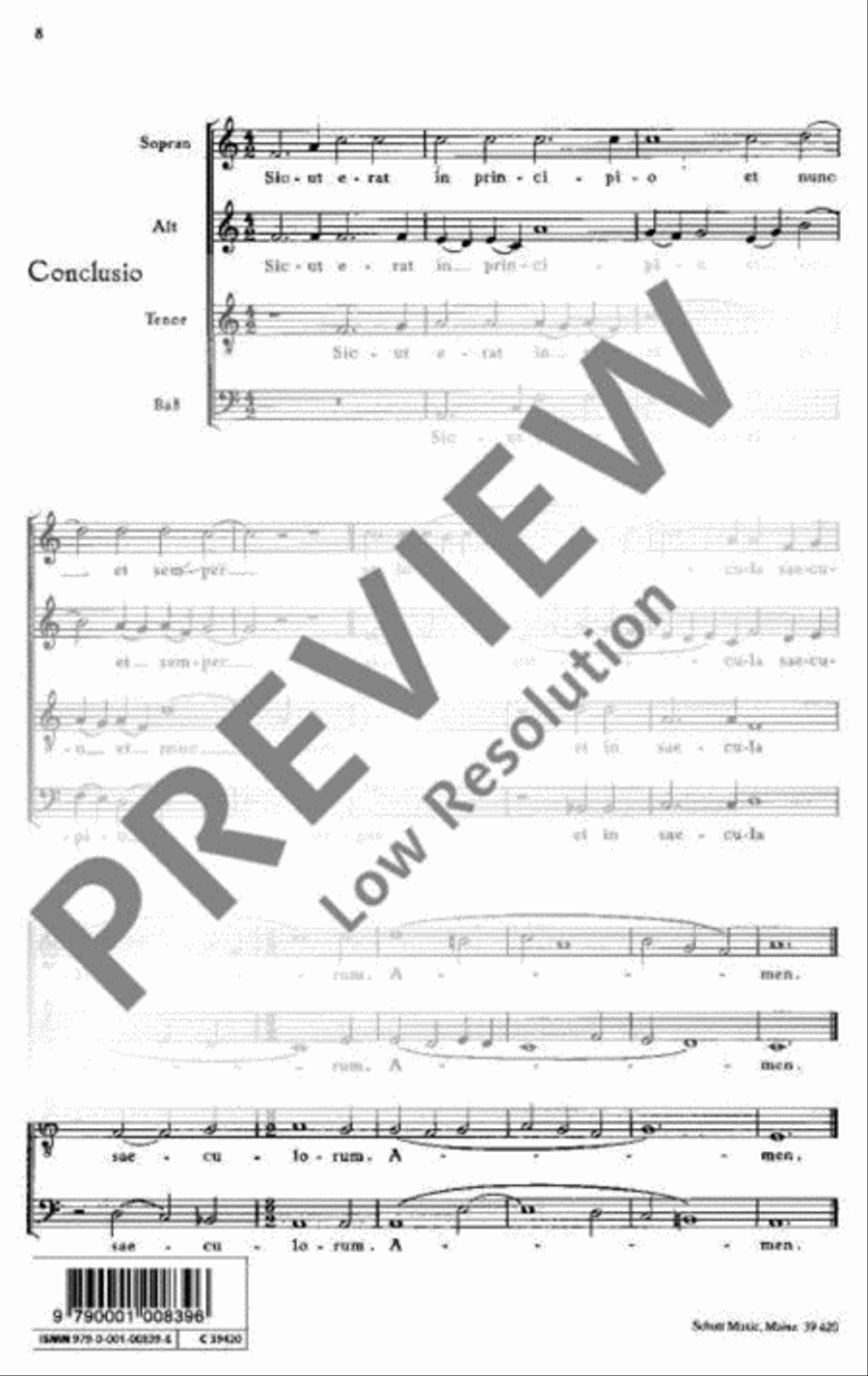 Psalmverse zur Kommunion 4-Part scores gallery preview page 9