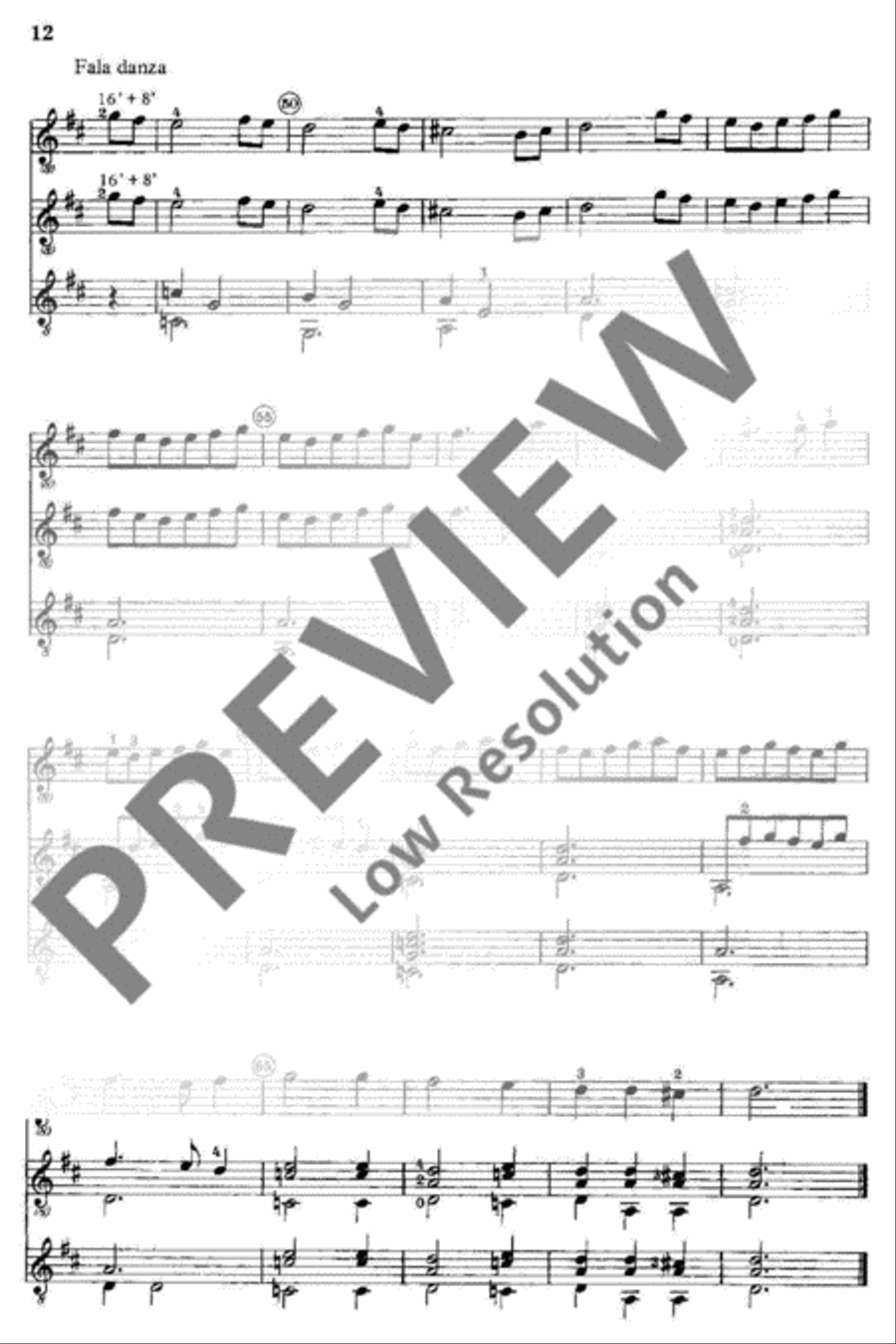 Alte Lautenmusik Guitar Ensemble scores gallery preview page 13