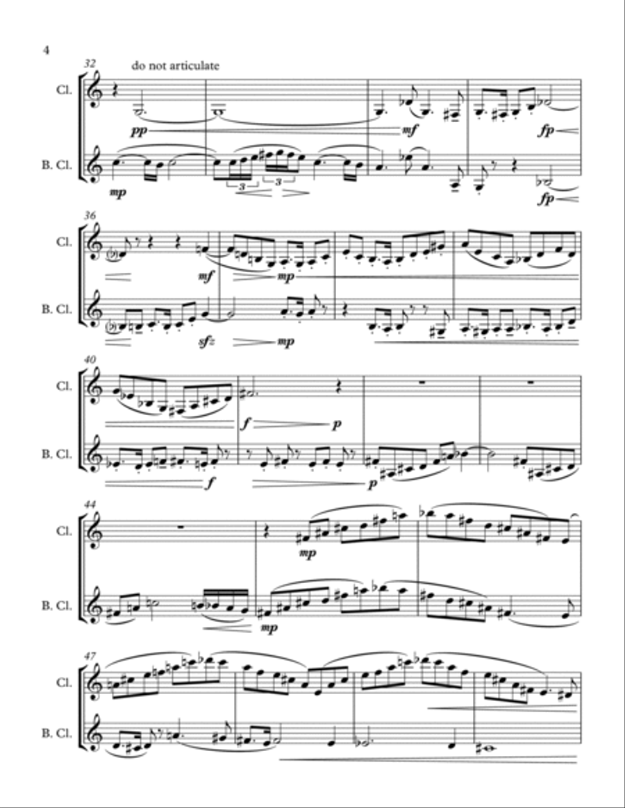 Quirks and Chaos Woodwind Duet scores gallery preview page 4