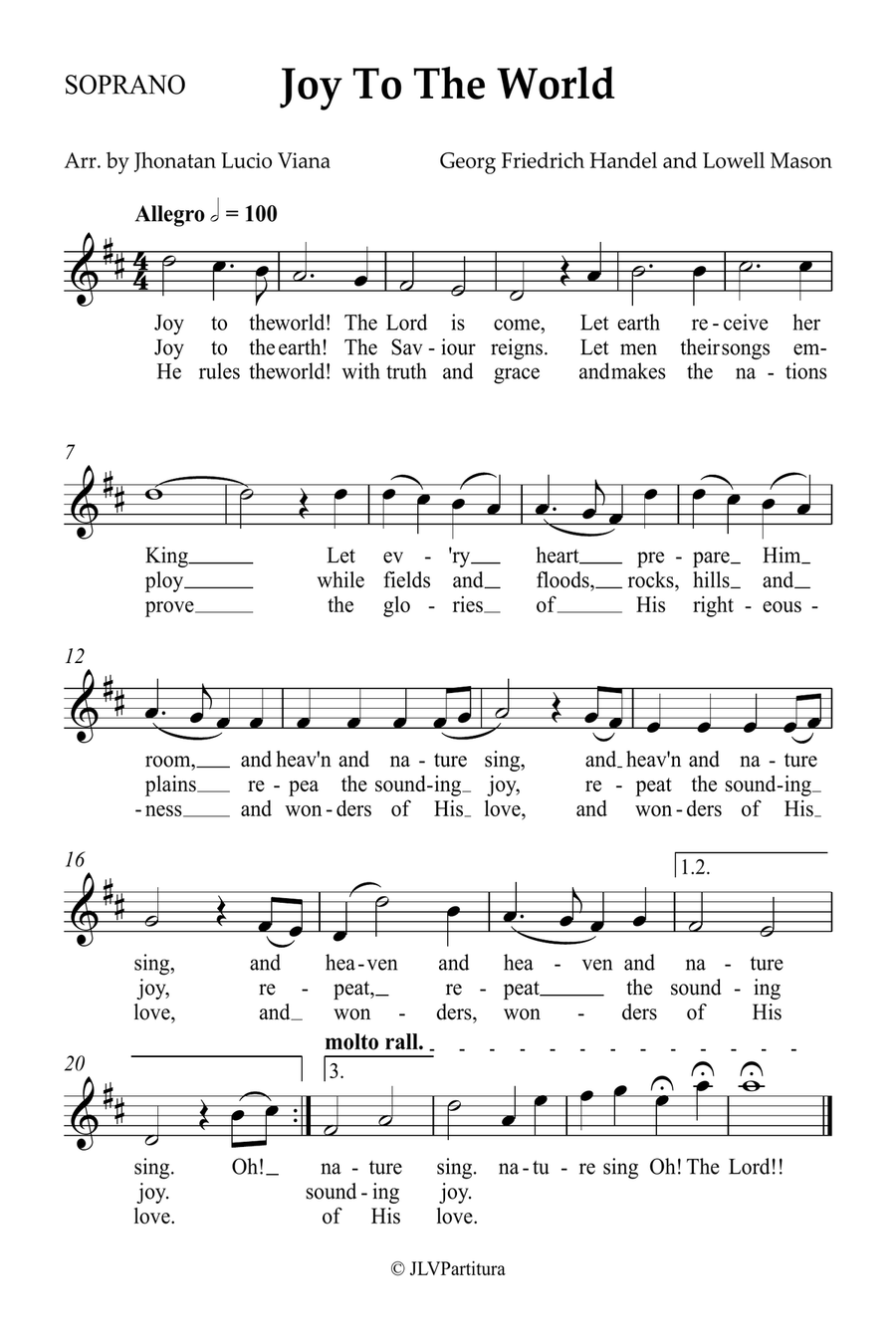 Joy To The World Small Ensemble scores gallery preview page 3