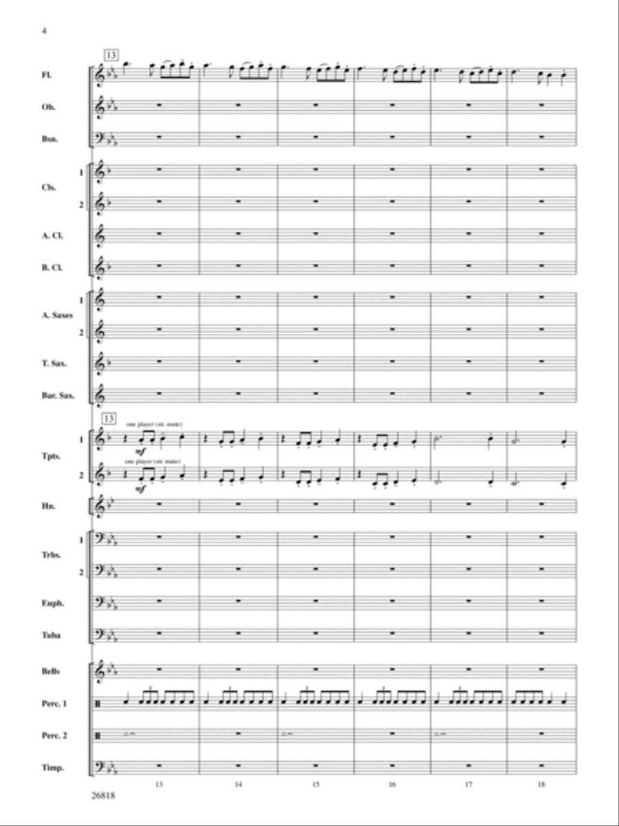 A Cambridge Carol: Score Concert Band scores gallery preview page 4