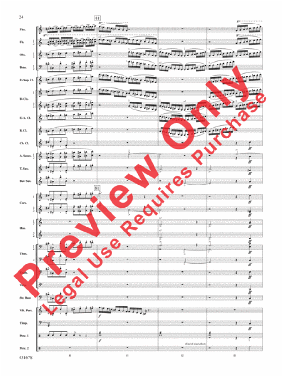 Down to the Sea in Ships (from the NBC TV Film Project 20) Concert Band scores gallery preview page 25