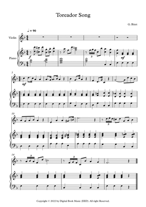 Toreador Song - Georges Bizet (Violin + Piano)