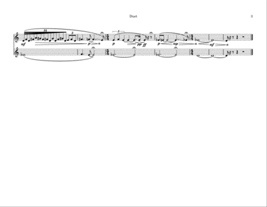 4 etudes for Solo Flute 4 etudes for Solo Flute Flute Solo scores gallery preview page 6