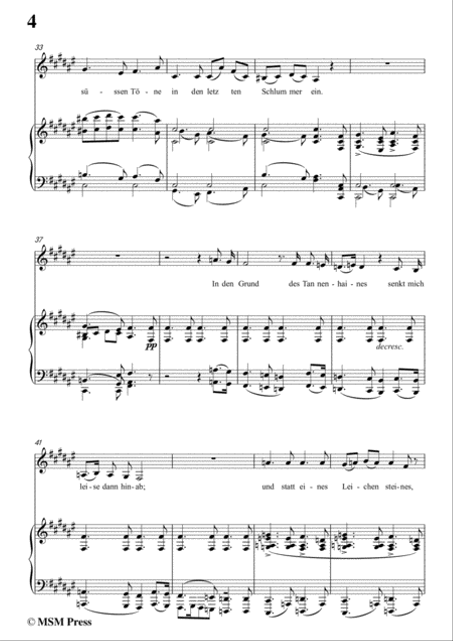 Schubert-Des Sängers Habe,in F sharp Major,for Voice&Piano Voice scores gallery preview page 6