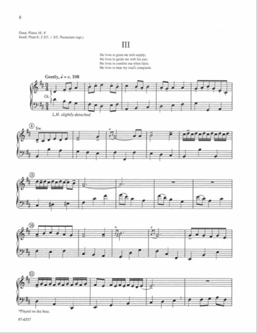 Partita on Duke Street (Rotermund) Organ scores gallery preview page 4