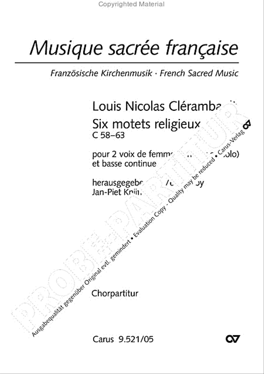 Six Motets (Sechs Motetten) Choir scores gallery preview page 2