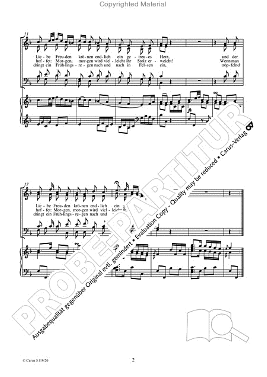 Auch die Sprodeste der Schonen 4-Part scores gallery preview page 3