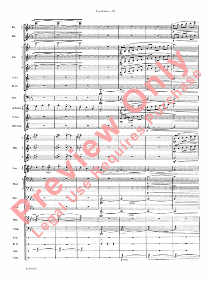 The Gathering of the Yeomen Concert Band scores gallery preview page 23