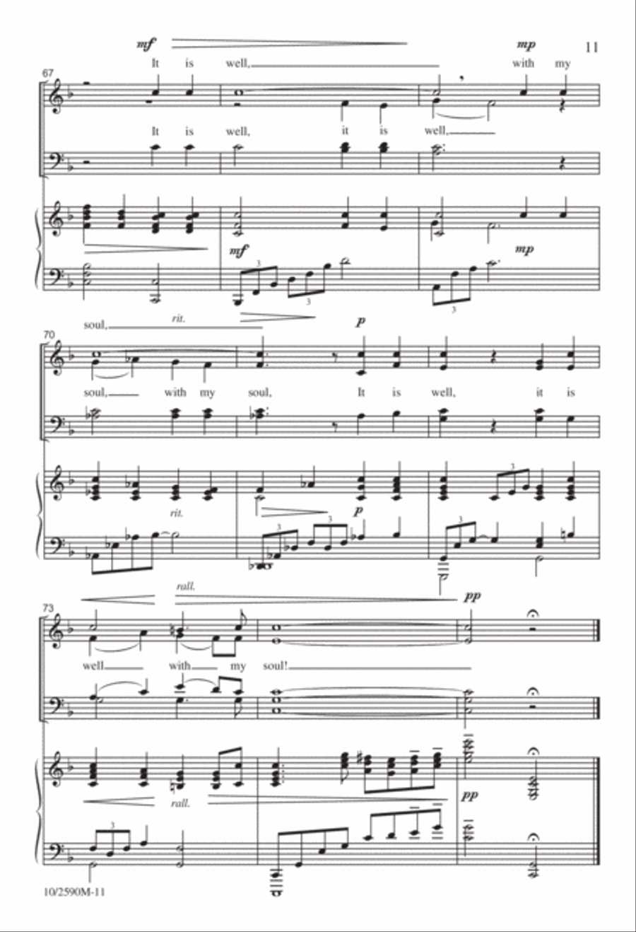 It Is Well With My Soul Divisi scores gallery preview page 11