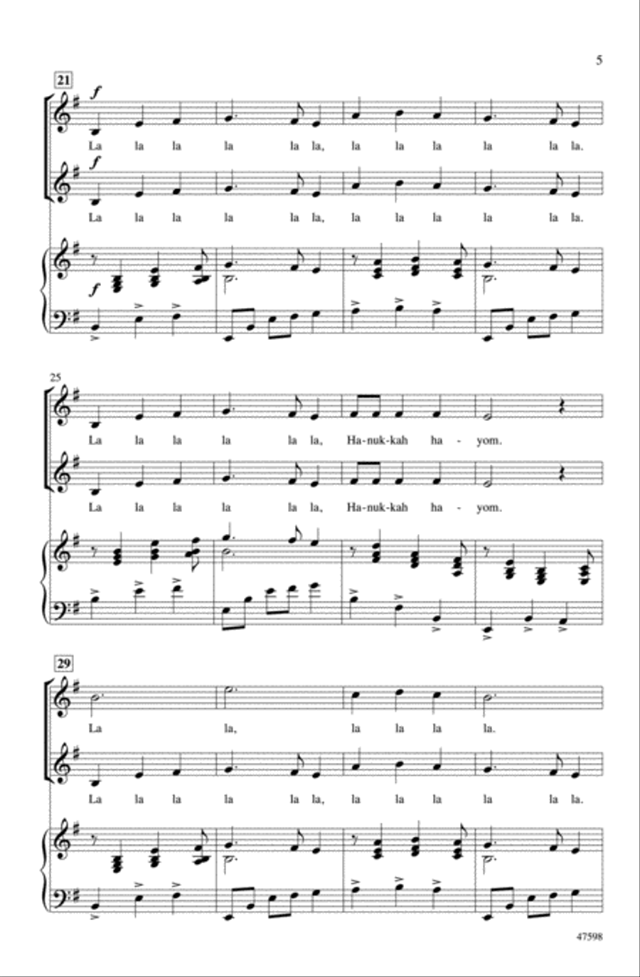 Hanukkah Hayom! Choir scores gallery preview page 4