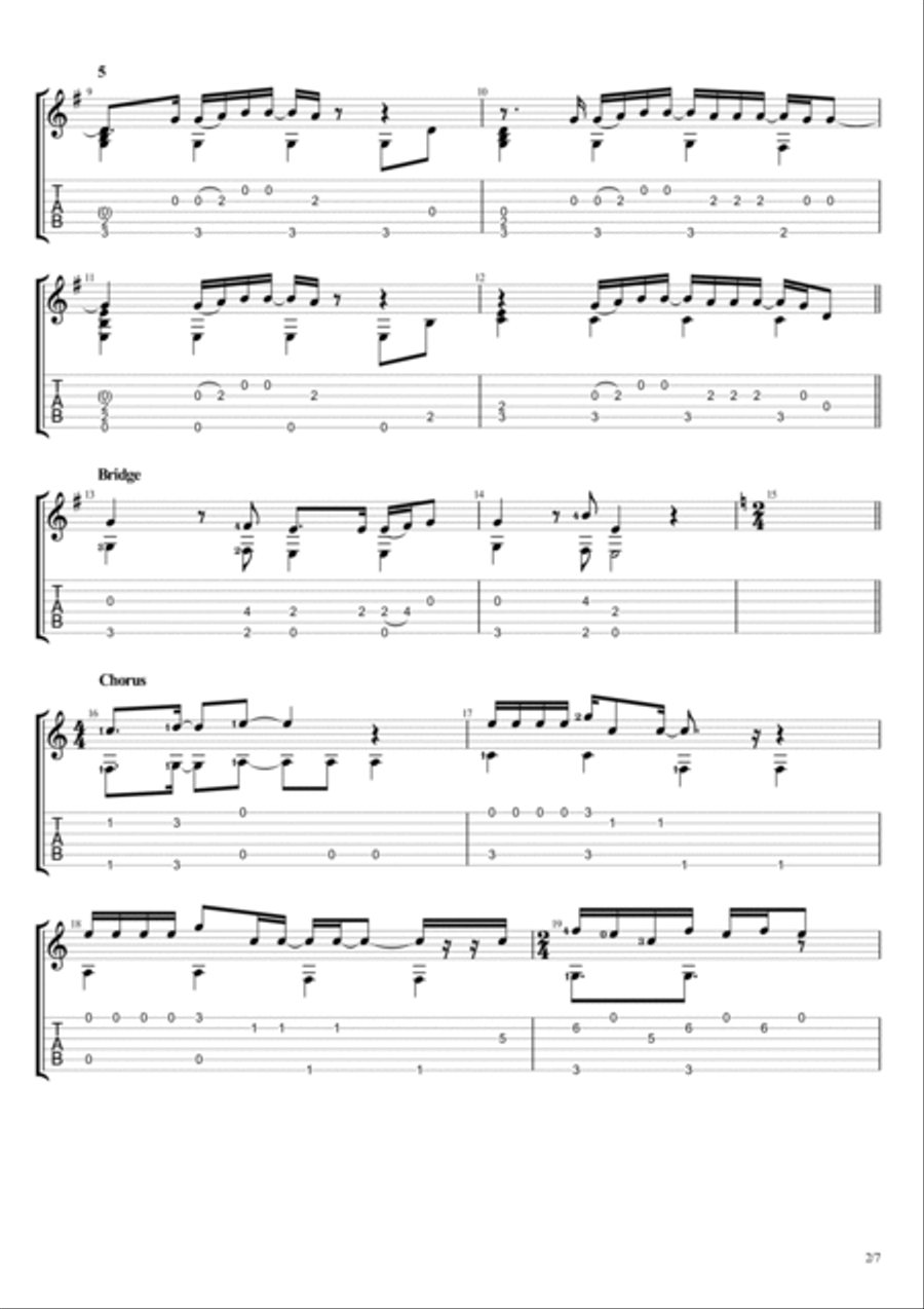 You & I Electric Guitar scores gallery preview page 2