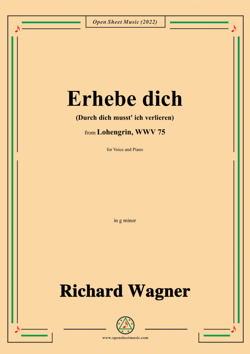 R. Wagner-Erhebe dich(Durch dich musst ich verlieren),in g minor,from Lohengrin,WWV 75 image number null