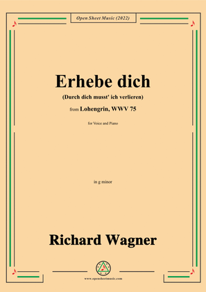 Book cover for R. Wagner-Erhebe dich(Durch dich musst ich verlieren),in g minor,from Lohengrin,WWV 75
