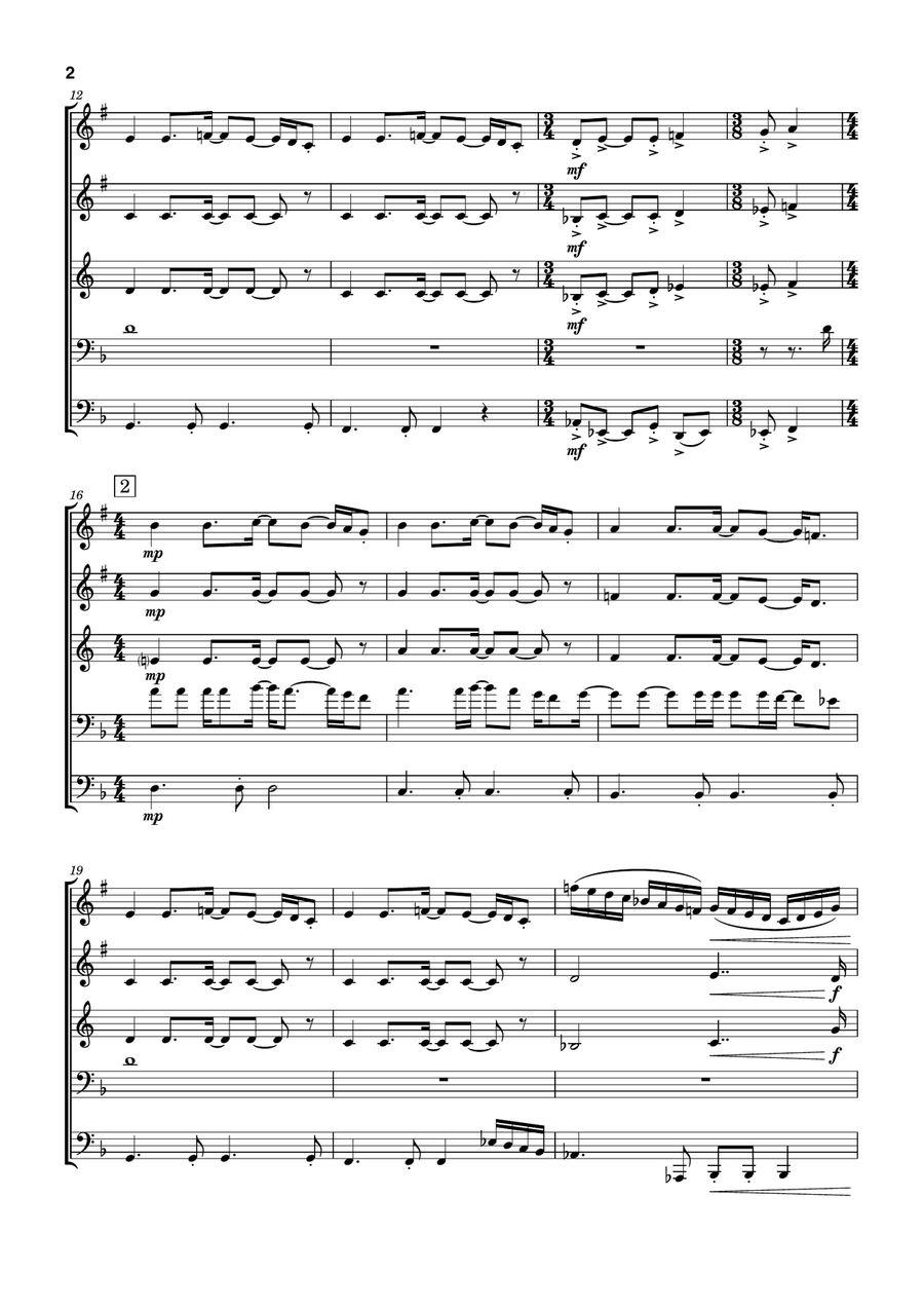 Macarthur Park Brass Quintet scores gallery preview page 2