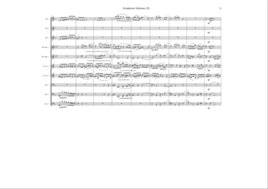 Symphonie Italienne 2ième mouvement Woodwind Ensemble scores gallery preview page 5