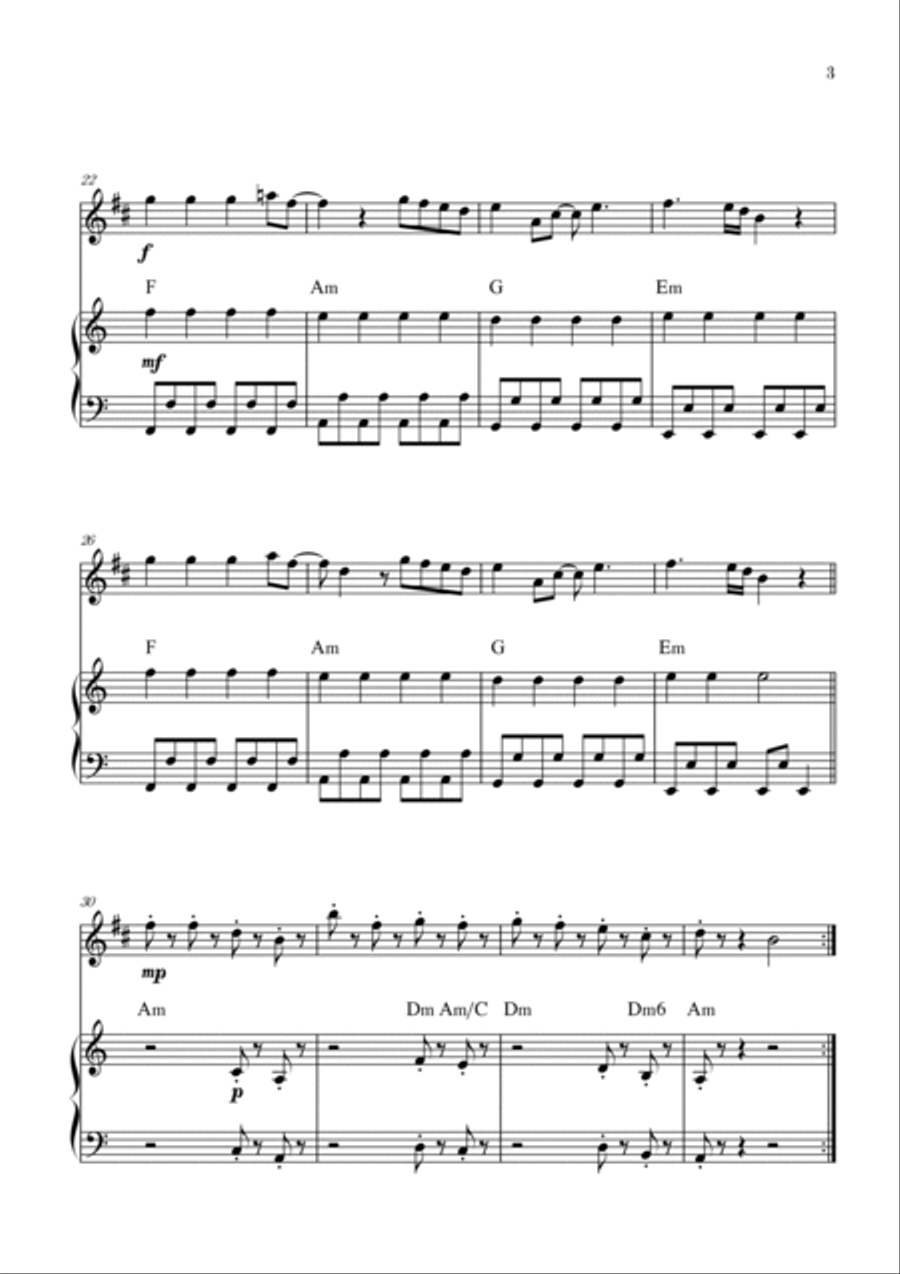Bloody Mary B-Flat Clarinet scores gallery preview page 3