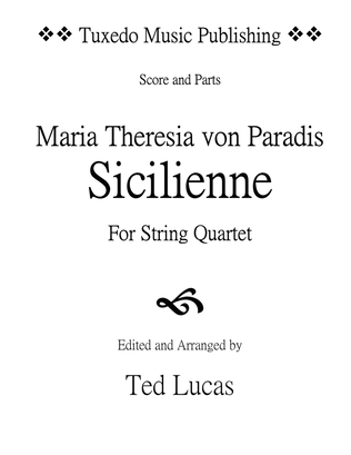 SICILIENNE, for String Quartet