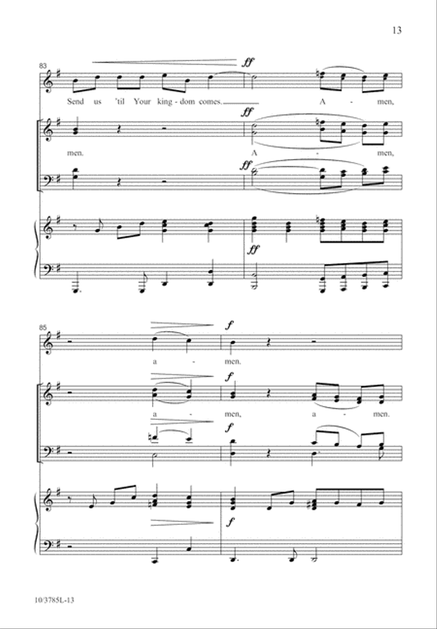 Amen Is Where We Begin 4-Part scores gallery preview page 14