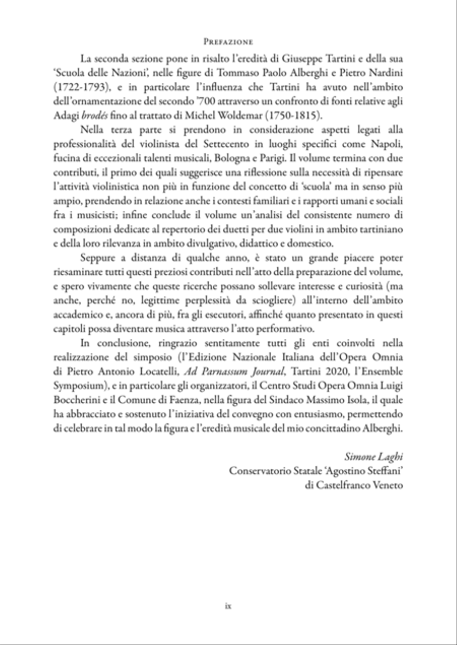 La tradizione violinistica italiana nel ’700 Violin scores gallery preview page 10