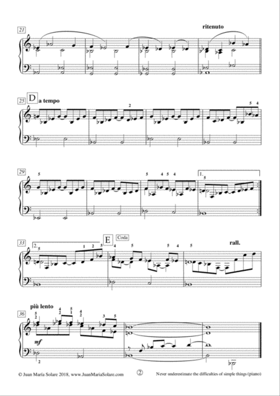 Solitude is Oneself [piano] Piano Solo scores gallery preview page 3