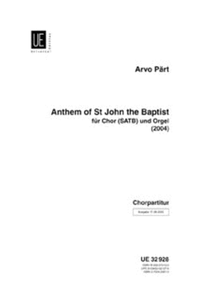 Book cover for Anthem of St John the Baptist