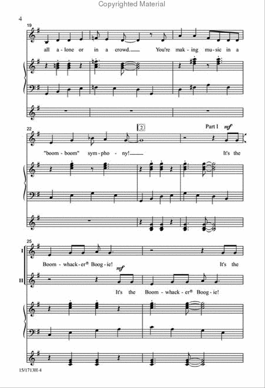 Boomwhacker Boogie 2-Part scores gallery preview page 4