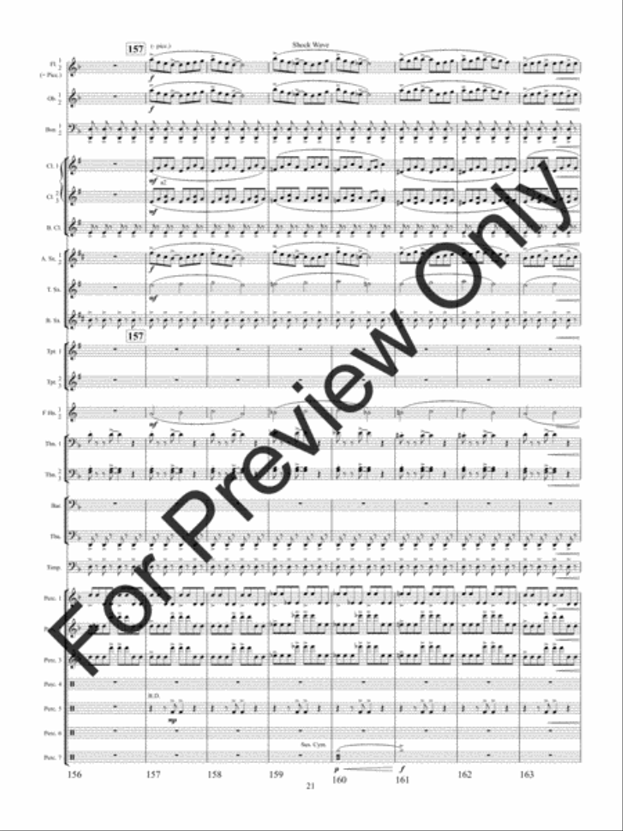 Shock Wave Concert Band scores gallery preview page 24