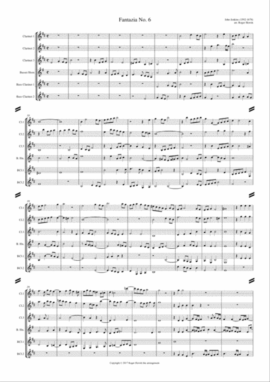 Jenkins - Fantazia No. 6 Woodwind Ensemble scores gallery preview page 2