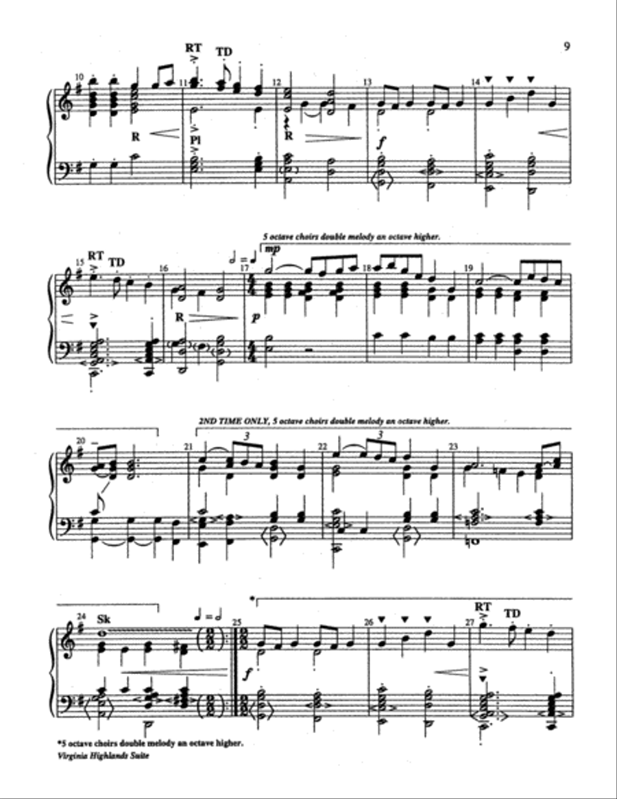 Virginia Highlands Suite 5-Octaves scores gallery preview page 9