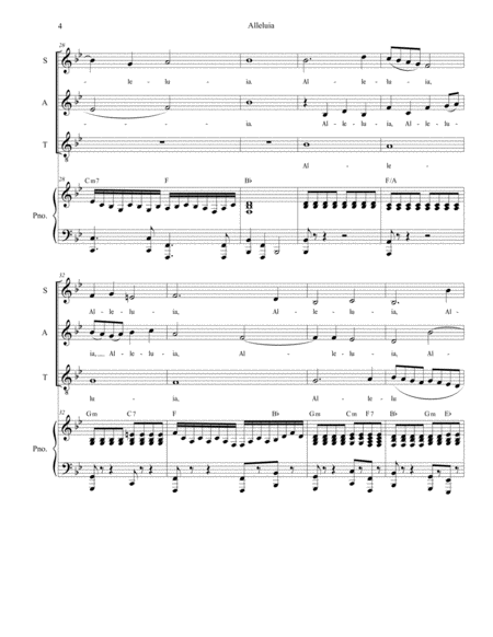 Alleluia (for SATB) image number null