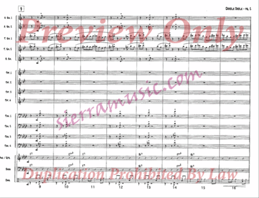 Doodle Oodle Jazz Ensemble scores gallery preview page 3