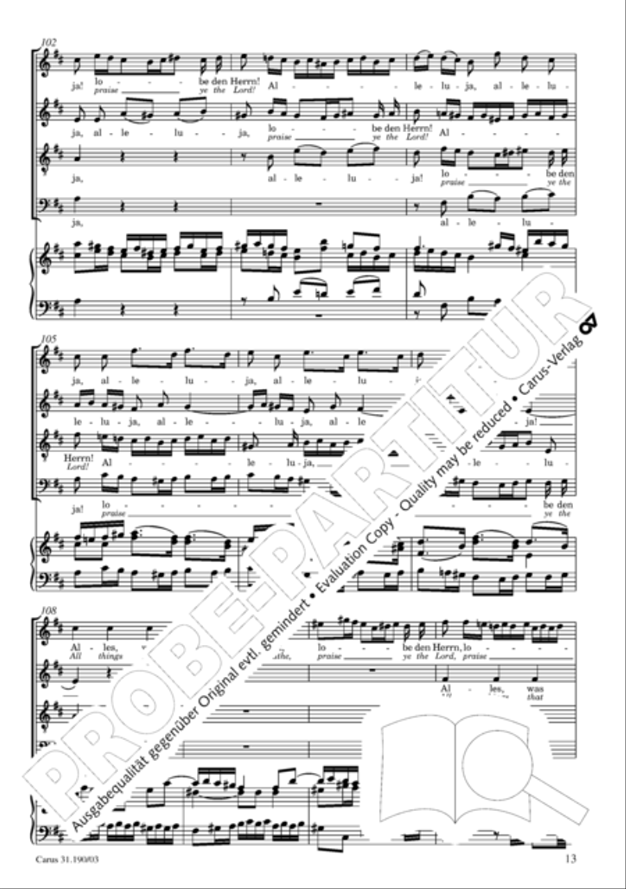 Sing to the Lord a new song (Singet dem Herrn ein neues Lied) ATB scores gallery preview page 14