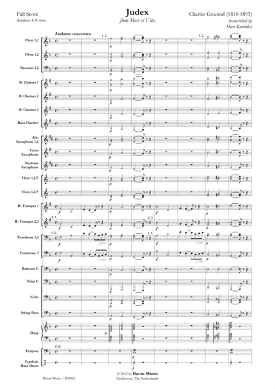 Judex Judex Concert Band scores gallery preview page 2