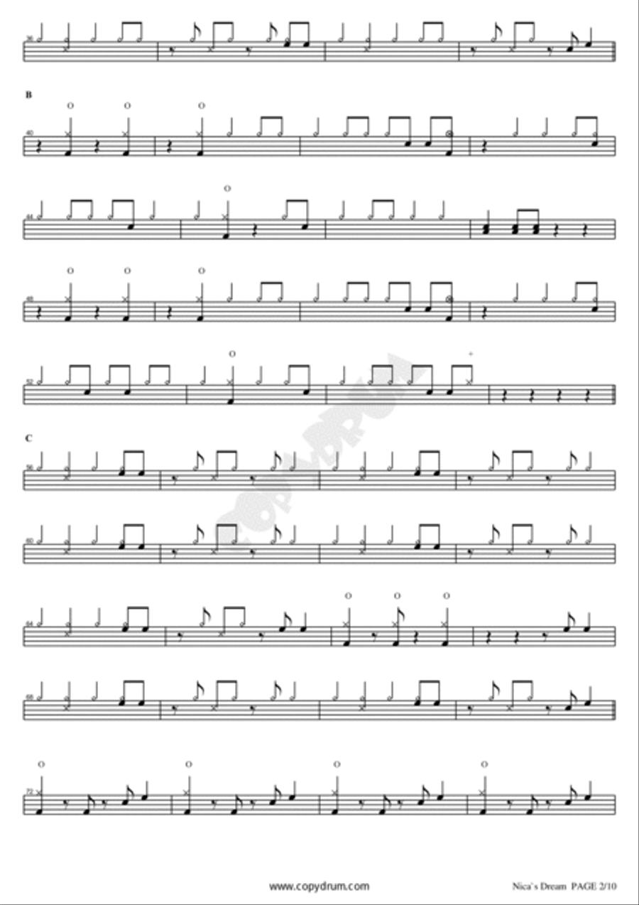 Nica's Dream Drum Set scores gallery preview page 2