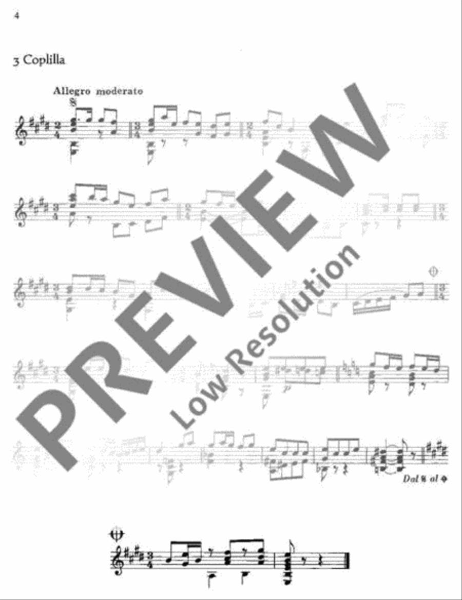 Aires de la Mancha Aires de la Mancha Classical Guitar scores gallery preview page 7