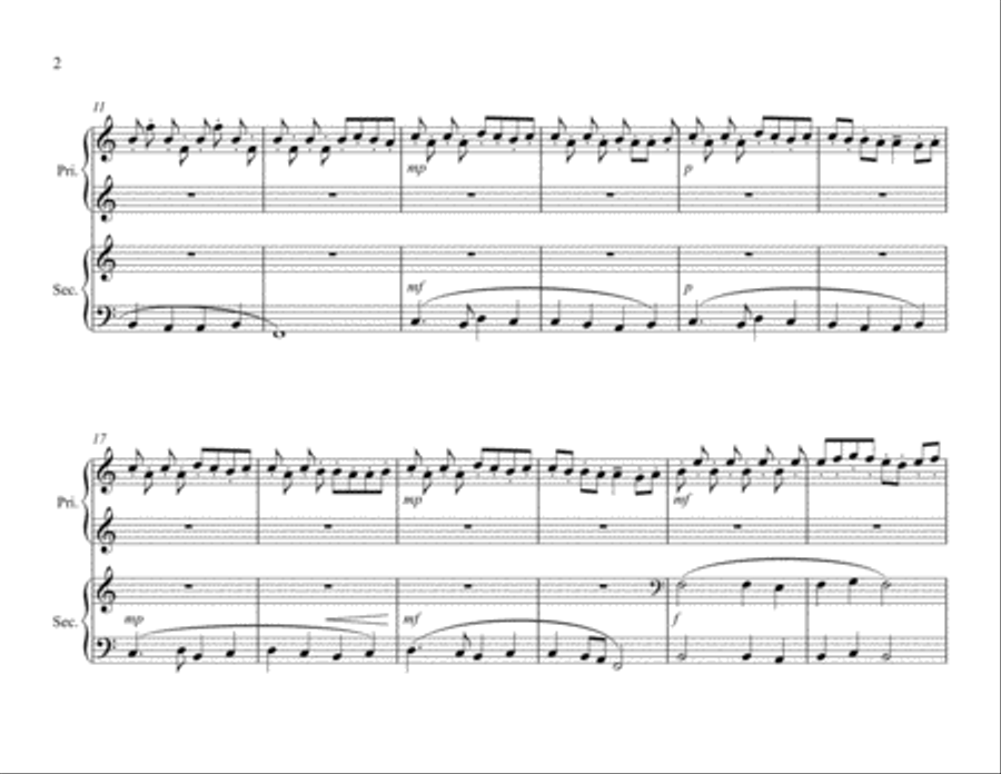Duets on the Mode 4. Lydian Dance Set of Parts scores gallery preview page 4