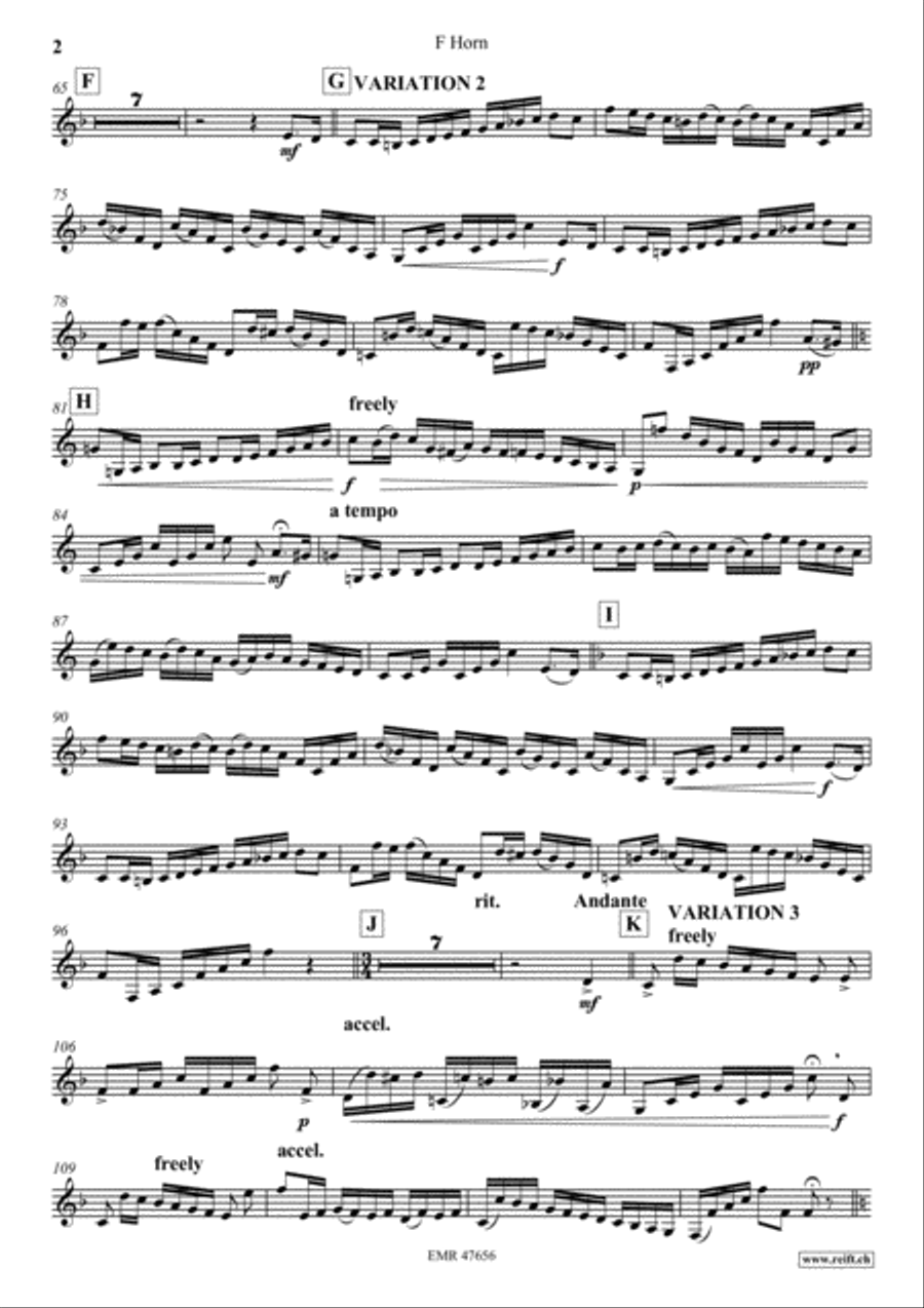 Air Varie Air Varie Horn scores gallery preview page 3