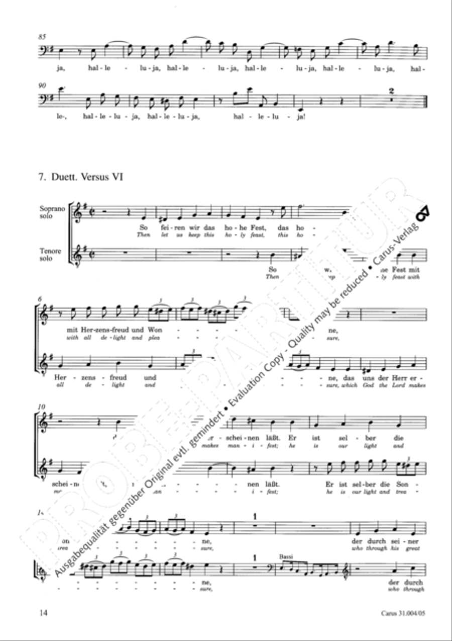 Christ lay in death's cold prison (Christ lag in Todesbanden) 4-Part scores gallery preview page 15