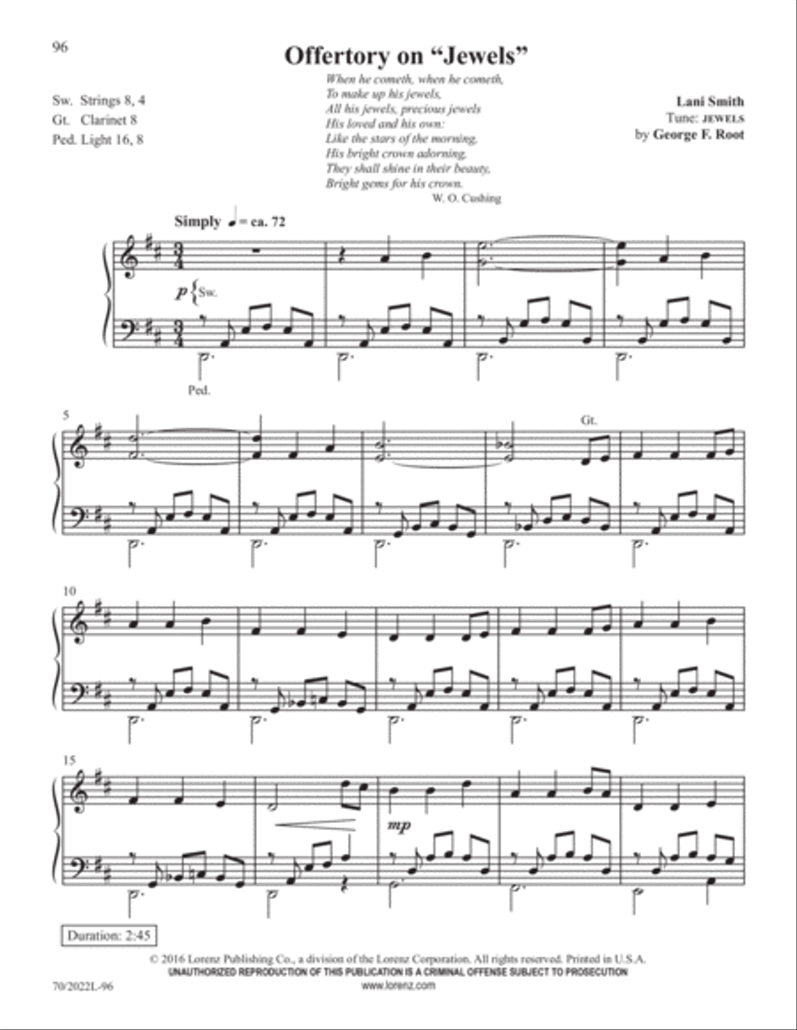 Easy Organ Library, Vol. 61 Organ Solo scores gallery preview page 35