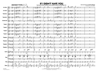 If I Didn't Have You (arr. John Berry) - Conductor Score (Full Score)
