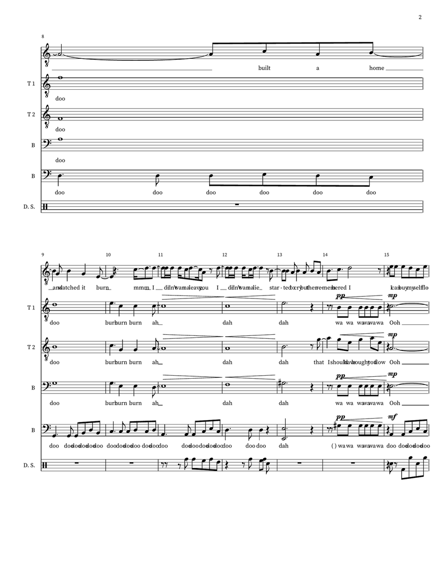 Flowers TTBB scores gallery preview page 2