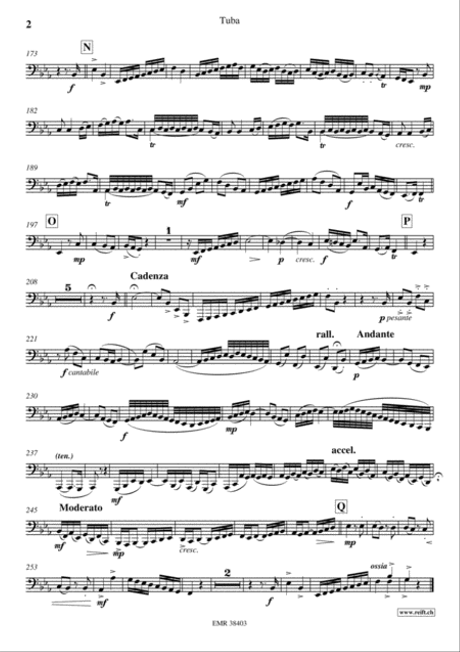 Concerto in Eb Major Tuba scores gallery preview page 3