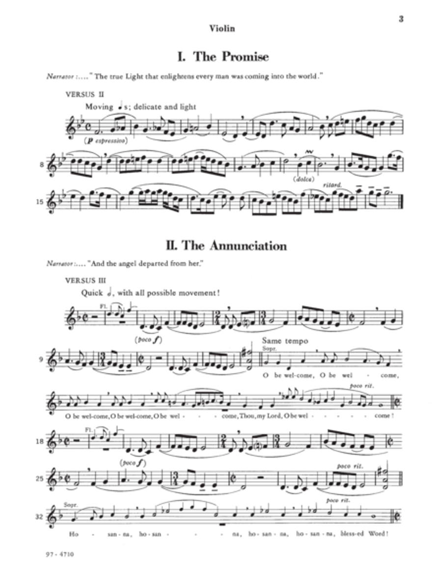 A Little Advent Music (Violin) Violin scores gallery preview page 2