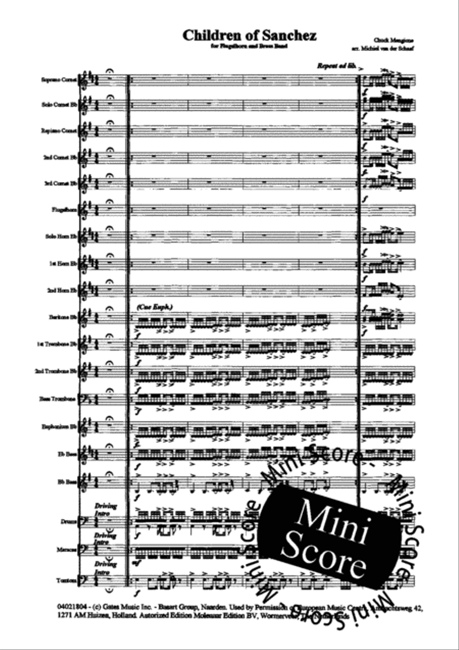 Children of Sanchez Brass Band scores gallery preview page 3