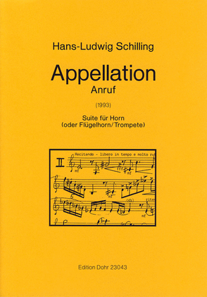 Appellation (Anruf) für Horn solo (auch auf Flügelhorn oder Trompete spielbar)