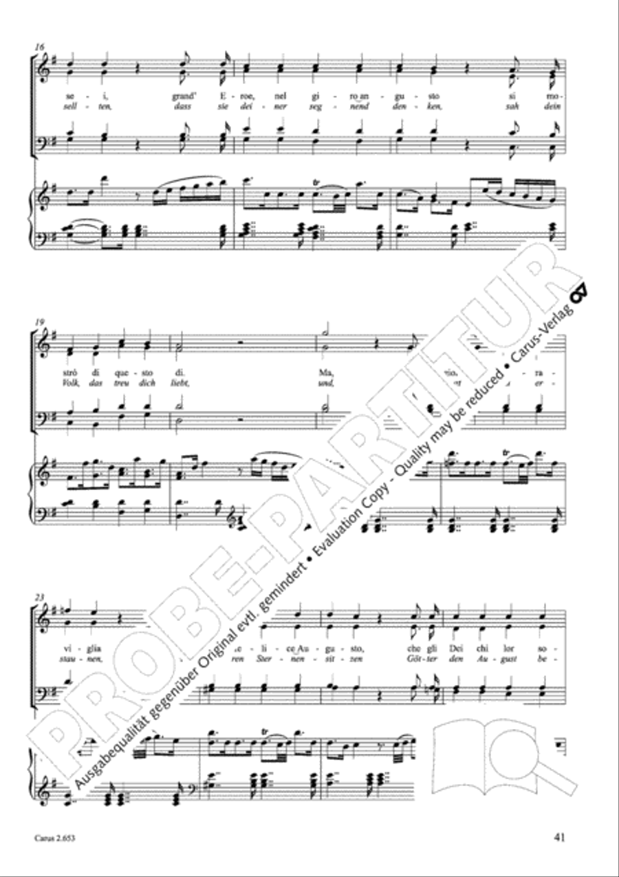 Choral collection Great Opera Choruses - Mozart * Haydn (choir & piano) Choir scores gallery preview page 52
